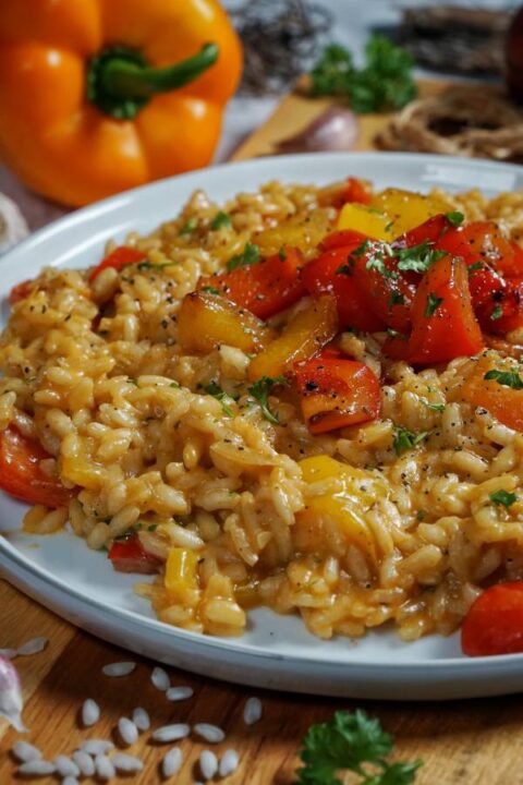 Paprika Risotto Rezept - sehr einfach &amp; ultra lecker