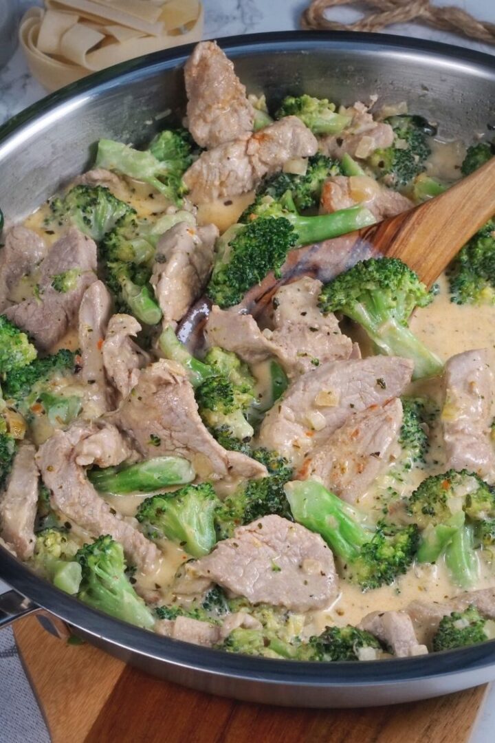 einfaches rezept schweinegeschnetzeltes brokkoli