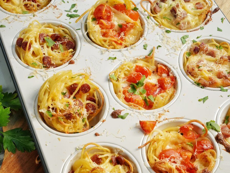 Spaghetti Muffins