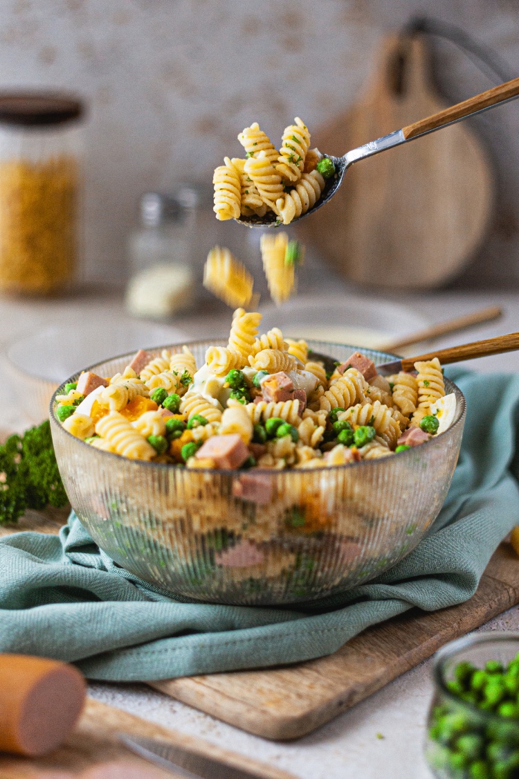 Nudelsalat mit Mayo - schnell & einfach